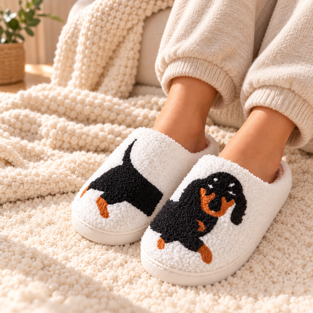 Dachshund House Slippers