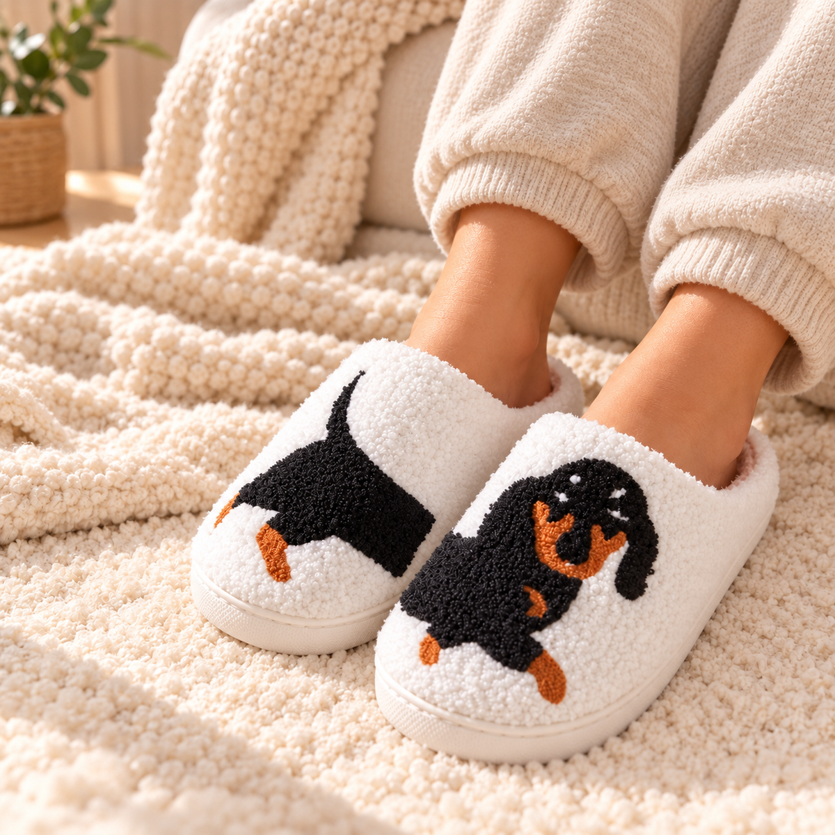 Dachshund House Slippers