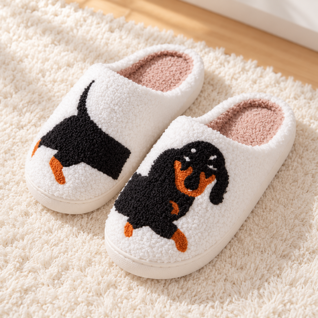Dachshund House Slippers