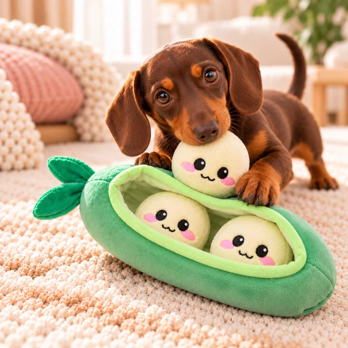 Pea Pod Snuffle Toy - Interactive Toy