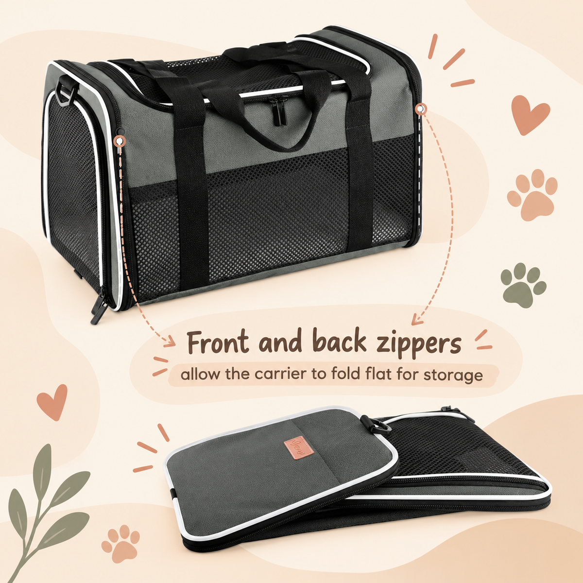 Bestie Travel Carrier - Pet Carrier for Small Dogs