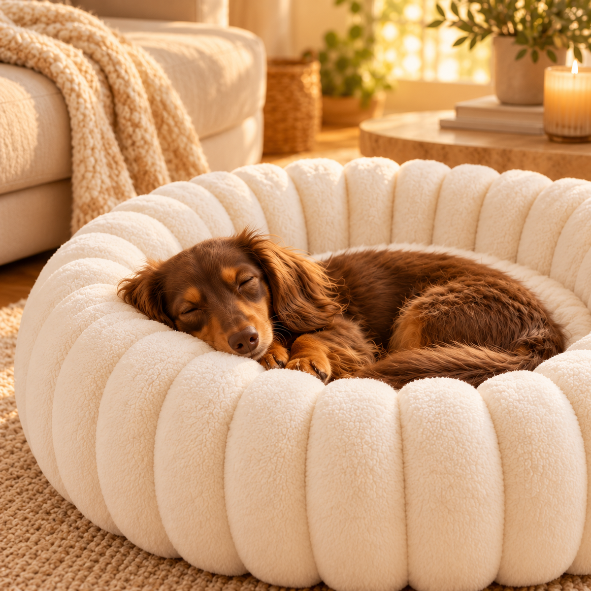 Bestie Cloud Bed - Cosy Round Dog Bed