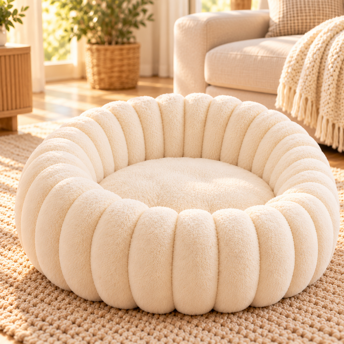 Bestie Cloud Bed - Cosy Round Dog Bed