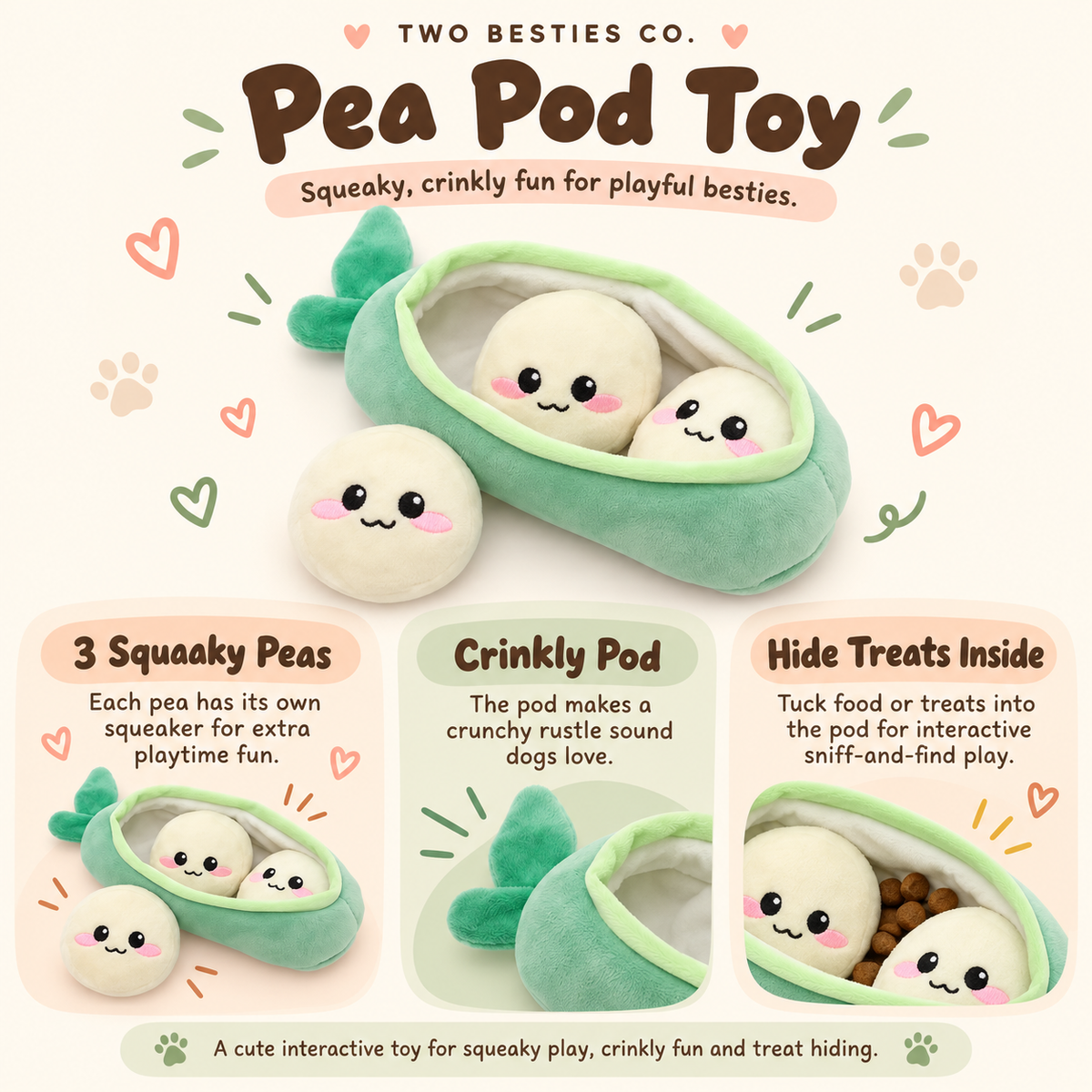 Pea Pod Snuffle Toy feature guide